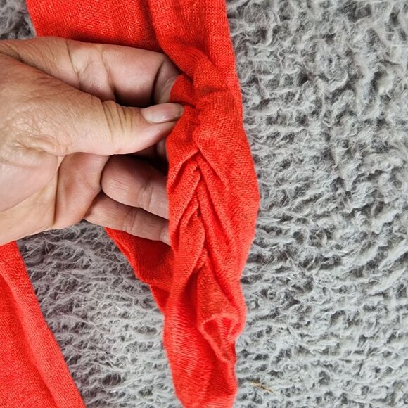 Evri Sweater Womens 2X Orange Long Sleeve Open Front Cardigan *NWT* - Picture 3 of 9